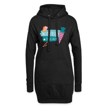 MEIN ERSTER SCHULTAG - Hoodie-Kleid - Schwarz - Vorne
