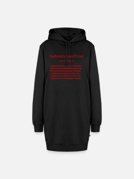 Industriekauffrau Definition - Hoodie-Kleid - Schwarz