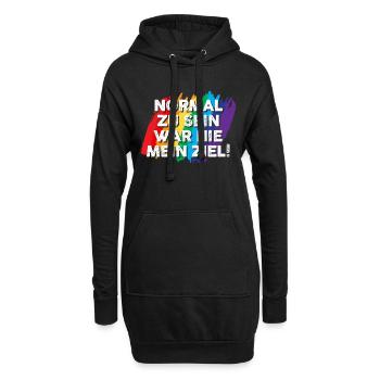 Schullehrerin Lehrerin - Hoodie-Kleid - Schwarz - Vorne