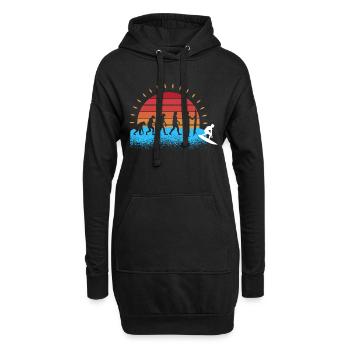 Schullehrerin Lehrerin - Hoodie-Kleid - Schwarz - Vorne
