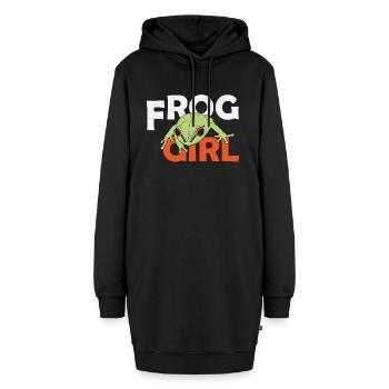 Red-eyed Coqui Frog Eleutherodactylus antillensis - Hoodie-Kleid - Schwarz - Vorne