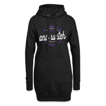 funny sayings pastry beard gift idea quotes - Hoodie-Kleid - Schwarz - Vorne