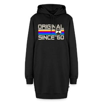 Seit 60 - Hoodie-Kleid - Schwarz - Vorne