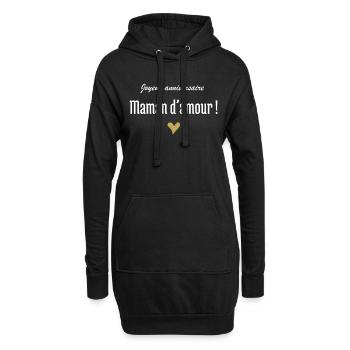 Alles Gute zum Geburtstag Liebe Mama - Hoodie-Kleid - Schwarz - Vorne
