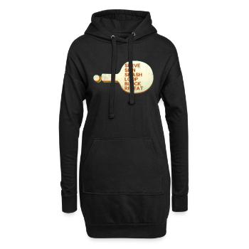 Ping-pong - Sweat-shirt à capuche long Femme - noir - Devant