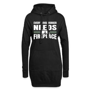 funny sayings carpenter jokes tshirts carpenter - Hoodie-Kleid - Schwarz - Vorne