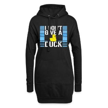 Lustig Ich gebe keine Ente Gummienten Sarkasmus - Hoodie-Kleid - Schwarz - Vorne