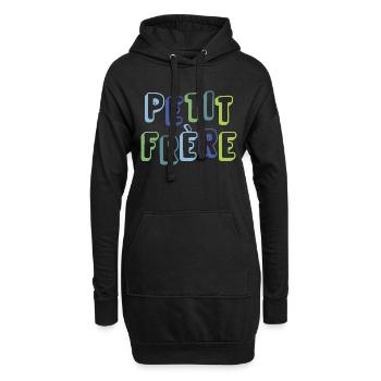 Kleiner Bruder, Geburt, Schwangerschaft - Hoodie-Kleid - Schwarz - Vorne