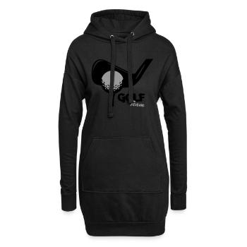 Équipe de golf - Sweat-shirt à capuche long Femme - noir - Devant