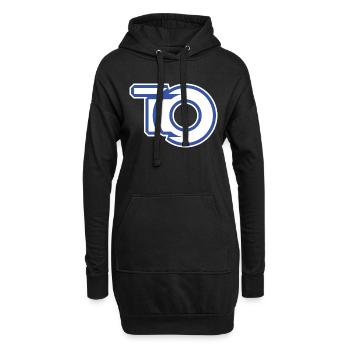 T O Graffiti Style - Hoodie Dress - black - Front