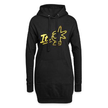 Es ist ok Zitate positiv Zitat niedlich Liebe Positivität - Hoodie-Kleid - Schwarz - Vorne