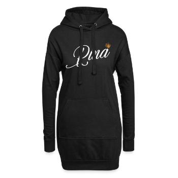 Rina Nom personnalisé pour femmes enfants bambins - Rina - Sweat-shirt à capuche long Femme - noir - Devant