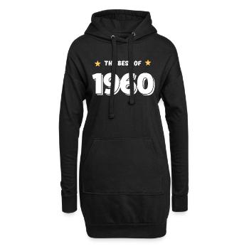 Das Beste von 1960 - Hoodie-Kleid - Schwarz - Vorne