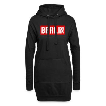 Berlin - Hauptstadt - Deutschland - Berliner Bär - Hoodie-Kleid - Schwarz - Vorne