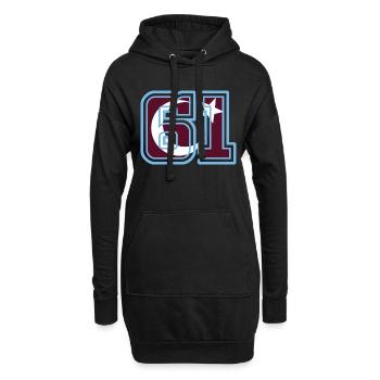 Trabzon - Hoodie-Kleid - Schwarz - Vorne