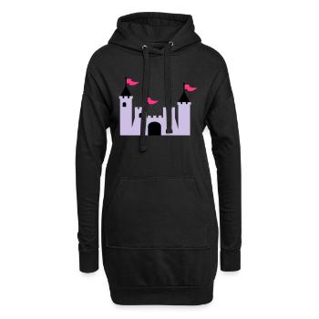 Burg - Hoodie-Kleid - Schwarz - Vorne