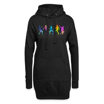 dance - Hoodie-Kleid - Schwarz - Vorne