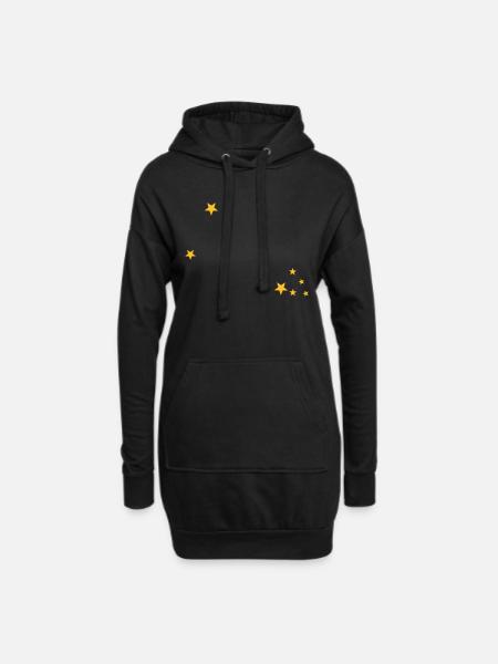 Taurus constellation - Hoodie Dress - black