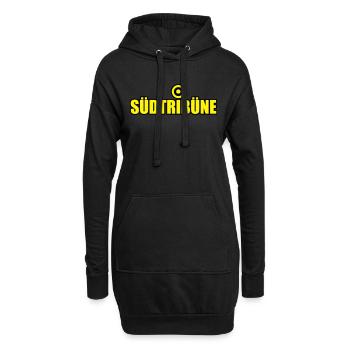 Südtribüne Dortmund - Hoodie-Kleid - Schwarz - Vorne
