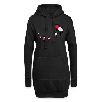 Medicine Pills - Hoodie-Kleid - Schwarz - Vorne