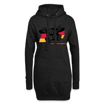 (ichdabei4) - Hoodie-Kleid - Schwarz - Vorne