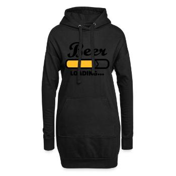 Bier - Hoodie-Kleid - Schwarz - Vorne