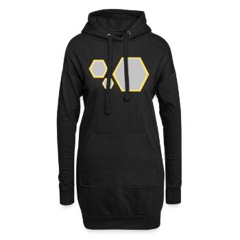 Star Force Emblem - Hoodie-Kleid - Schwarz - Vorne