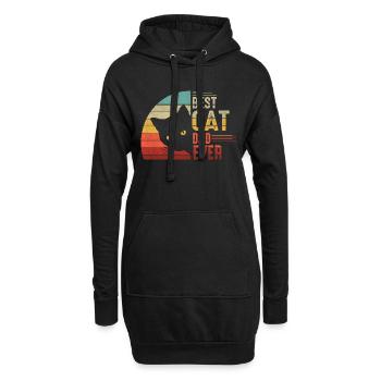 Best Cat Dad Ever Father's Day Fathers Day Gift - Hoodie Dress - black - Front