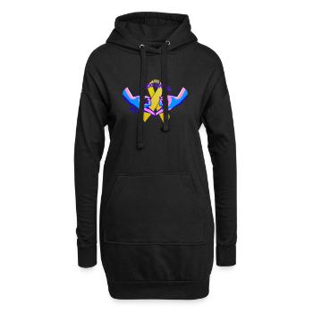 Werde Teil der Endo-Gang - Hoodie-Kleid - Schwarz - Vorne