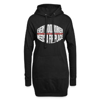 union carpenter carpenter funny tshirts mason - Hoodie-Kleid - Schwarz - Vorne