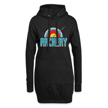 Retro Vintage Cool Archery T-Shirt Present Gift - Hoodie-Kleid - Schwarz - Vorne