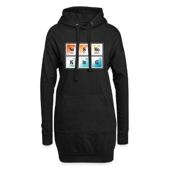 28 Nichtraucher3 Sc - Hoodie-Kleid - Schwarz - Vorne