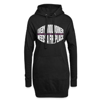 Lets Play Carpenter Tshirts Carpenter Tshirts - Sweat-shirt à capuche long Femme - noir - Devant