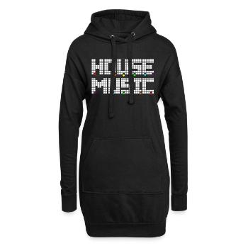 House Music LGBTQ+ Editio - Hoodie-Kleid - Schwarz - Vorne