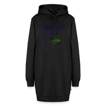 Villain forever - Hoodie-Kleid - Schwarz - Vorne - AI Model Female 172 light (172cm)