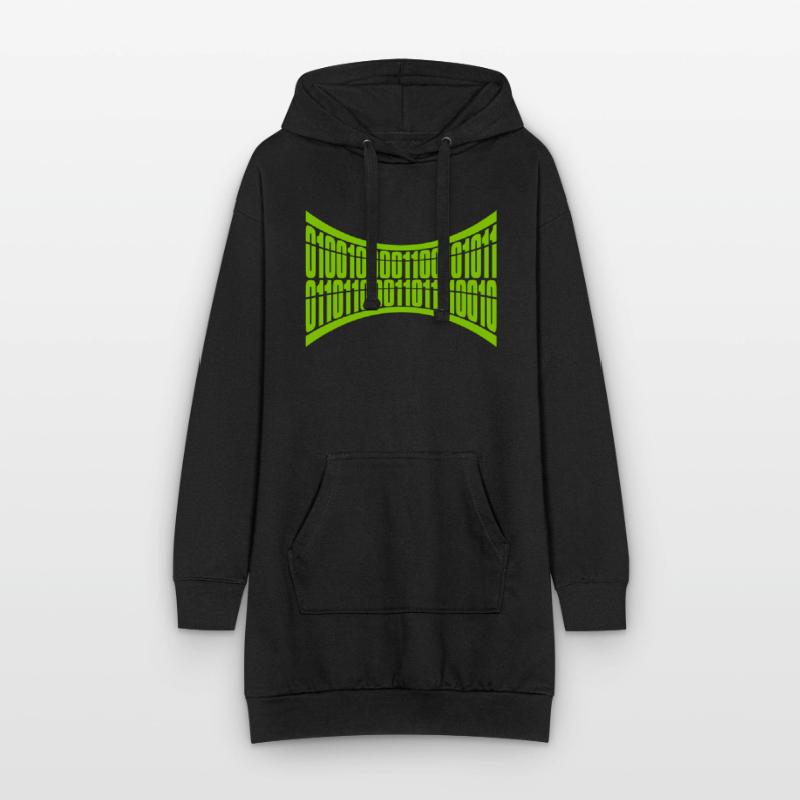 Binary Code Program Language Hoodie Dress