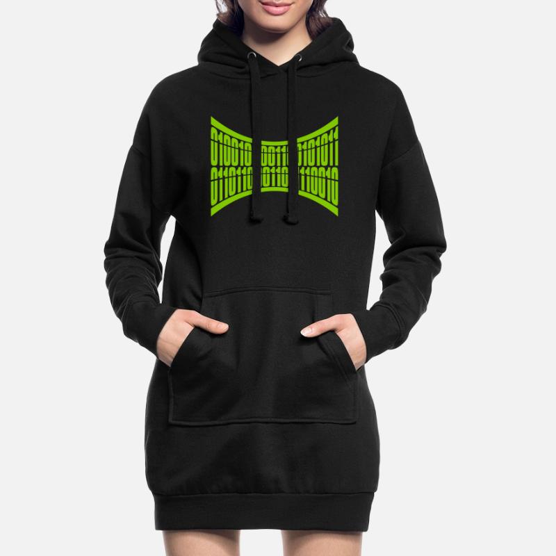 Binary Code Program Language Hoodie Dress