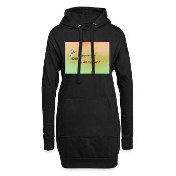 Arthin nouvel an - Sweat-shirt à capuche long Femme - noir - Devant