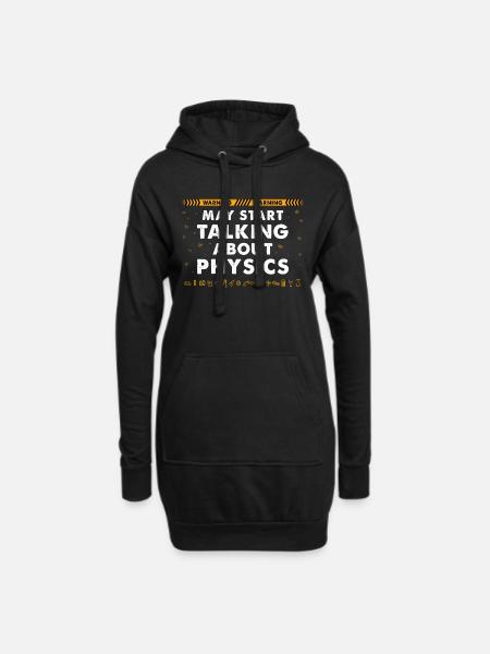 Cute Physics Art For Men Women Physics Teacher - Hoodie Dress - black