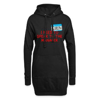 Ich muss mit dem Manager sprechen - Karen Halloween - Hoodie-Kleid - Schwarz - Vorne