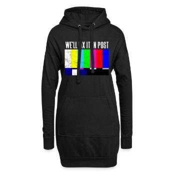 Nous allons le corriger en post - Sweat-shirt à capuche long Femme - noir - Devant