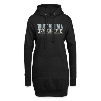 Trust Me Retro Car Salesperson For A Car Dealer - Hoodie-Kleid - Schwarz - Vorne