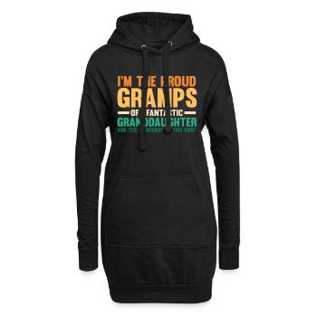 Ich Bin Der Stolze Gramps Von Großvater Opa - Hoodie-Kleid - Schwarz - Vorne