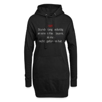 Pêche - Sweat-shirt à capuche long Femme - noir - Devant