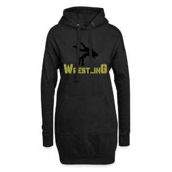wrestling - Hoodie-Kleid - Schwarz - Vorne