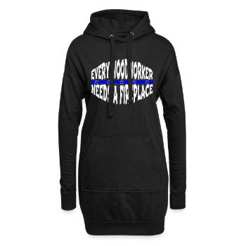 Idée de cadeau de chemises pour bébés et tout-petits Carpenter - Sweat-shirt à capuche long Femme - noir - Devant