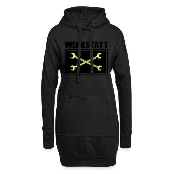 werkzeug werkstatt - Hoodie-Kleid - Schwarz - Vorne
