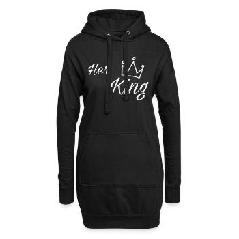 Her King - Hoodie-Kleid - Schwarz - Vorne