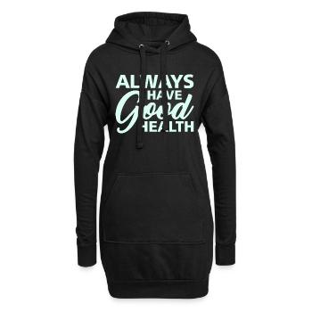 Good Health - Hoodie-Kleid - Schwarz - Vorne