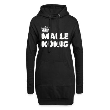 Malle König - Sweat-shirt à capuche long Femme - noir - Devant